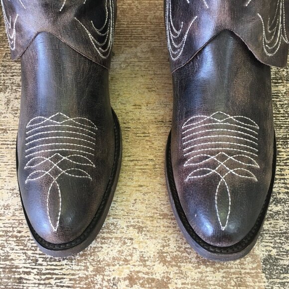 Old Gringo OG Brown Ankle Cowboy Boots Booties Womens 7.5 B - Picture 8 of 12